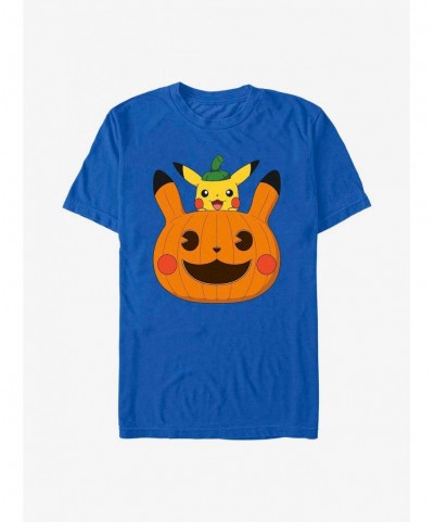 High Quality Pokemon Pumpkin Pikachu T-Shirt $5.86 T-Shirts