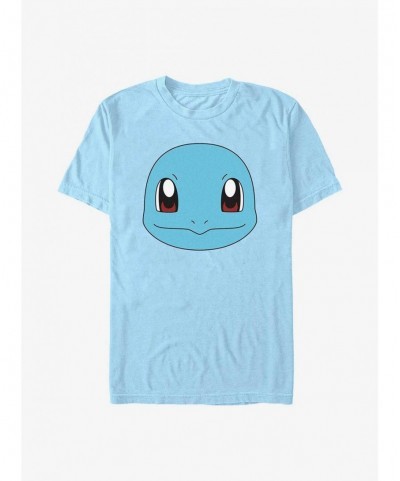 Limited-time Offer Pokemon Squirtle Face T-Shirt $5.69 T-Shirts