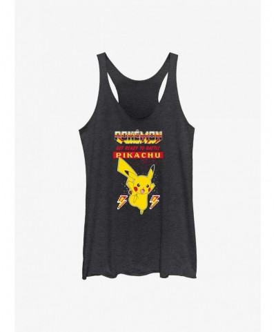 Exclusive Price Pokemon Battle Ready Pikachu Girls Tank $6.16 Tanks