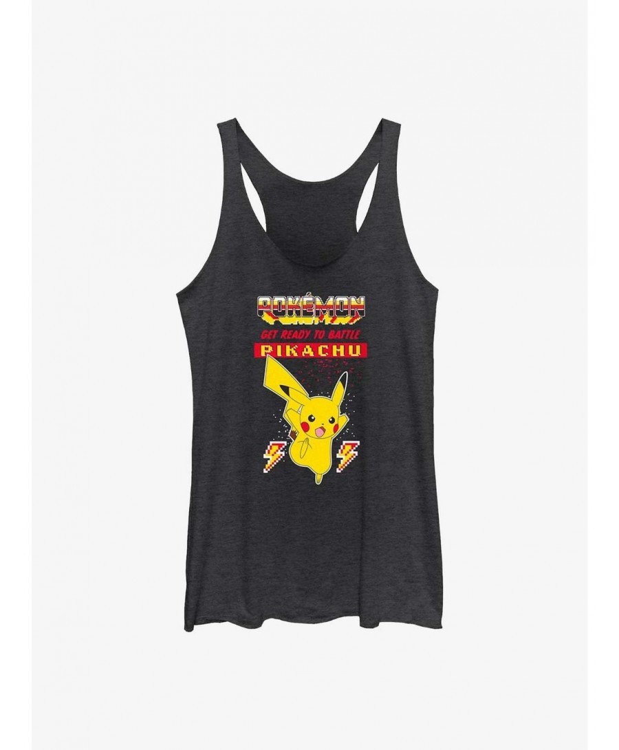 Exclusive Price Pokemon Battle Ready Pikachu Girls Tank $6.16 Tanks