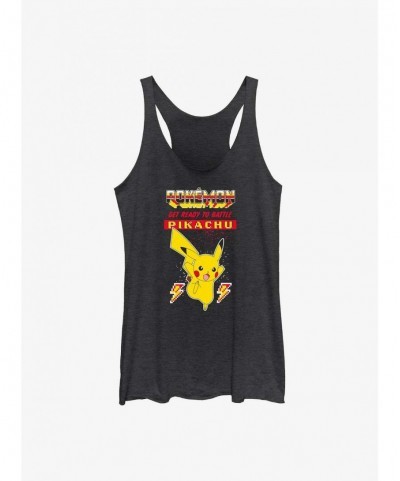 Exclusive Price Pokemon Battle Ready Pikachu Girls Tank $6.16 Tanks