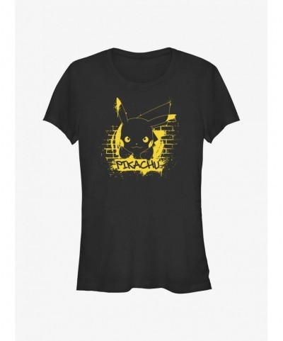 Value Item Pokemon Pikachu Graffiti Girls T-Shirt $8.19 T-Shirts