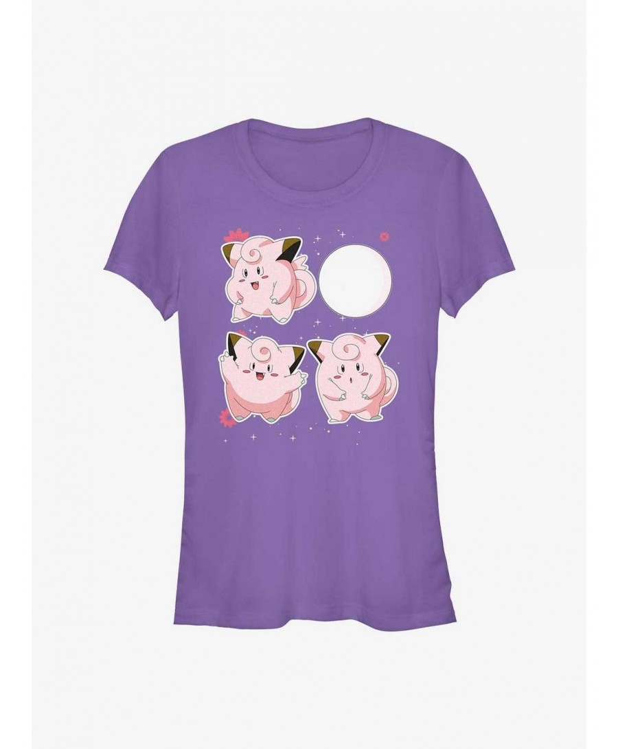 Seasonal Sale Pokemon Clefairy Dancing Girls T-Shirt $5.93 T-Shirts