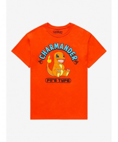 Pre-sale Discount Pokemon Charmander Fire Type T-Shirt $5.69 T-Shirts