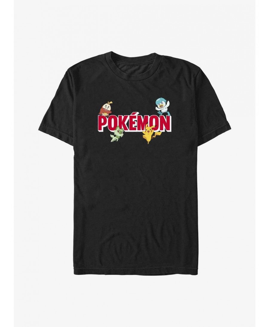 Discount Pokemon Logo T-Shirt $6.36 T-Shirts