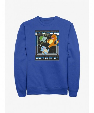 High Quality Pokemon Ready To Battle Squirtle, Bulbasaur, and Charmander Sweatshirt $7.75 Sweatshirts