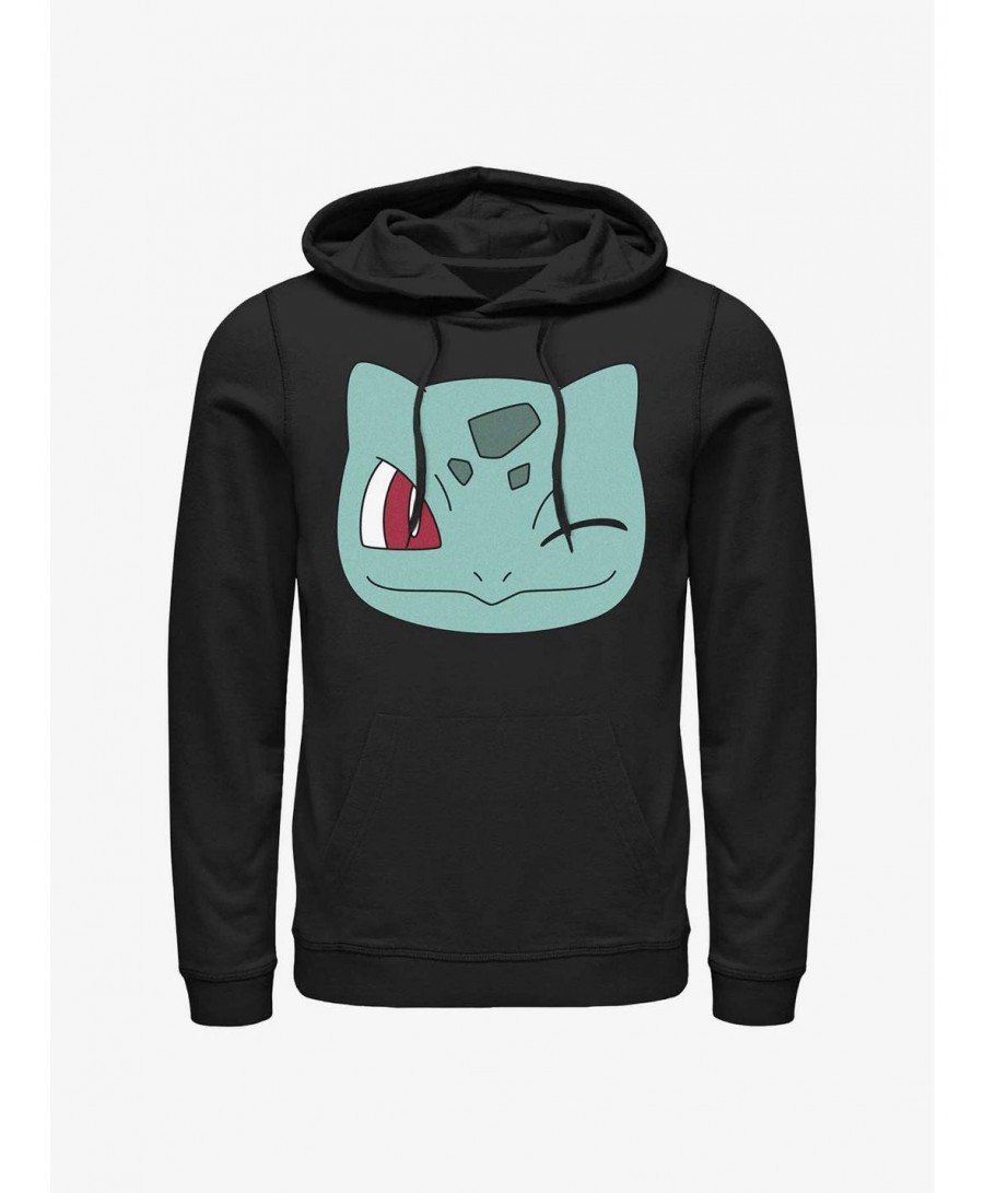 Low Price Pokemon Bulbasaur Wink Face Hoodie $12.26 Hoodies