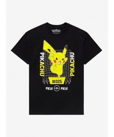 Crazy Deals Pokemon Pikachu Lightning Bolts T-Shirt $7.86 T-Shirts