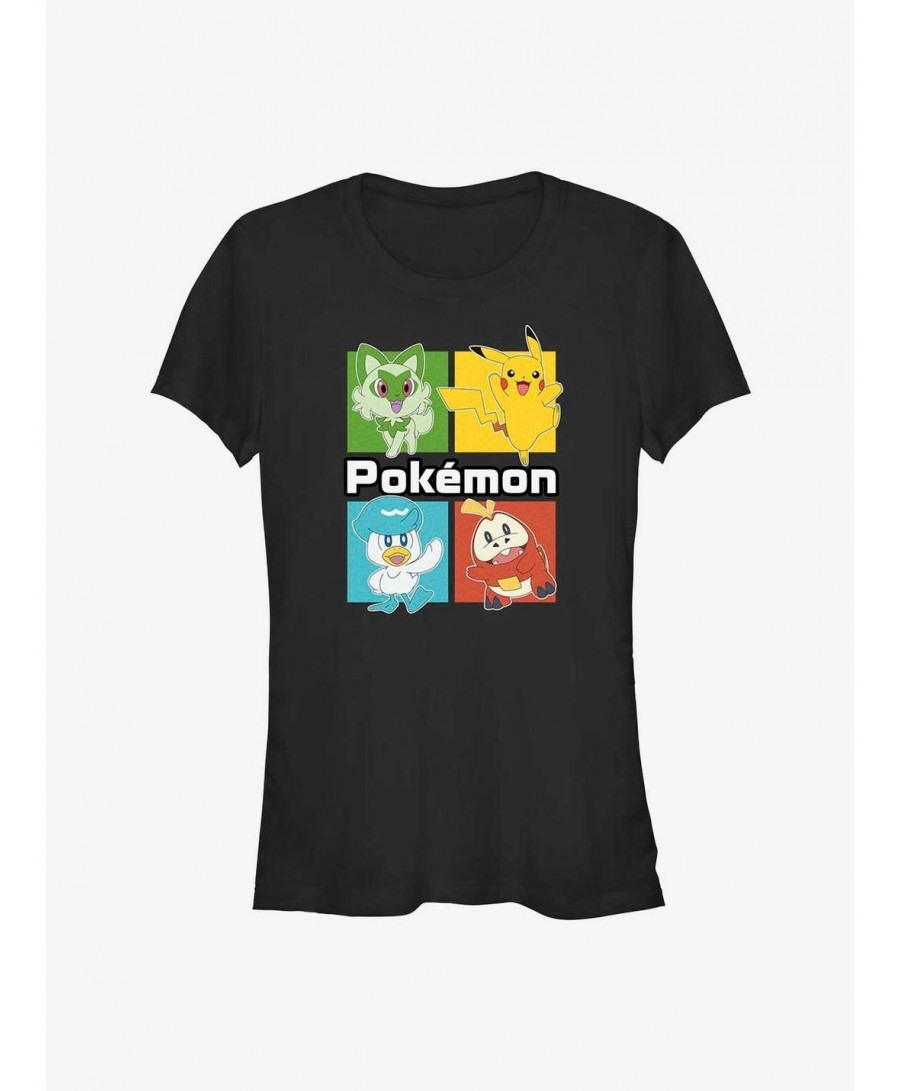 Discount Pokemon Newest Starters Girls T-Shirt $6.10 T-Shirts