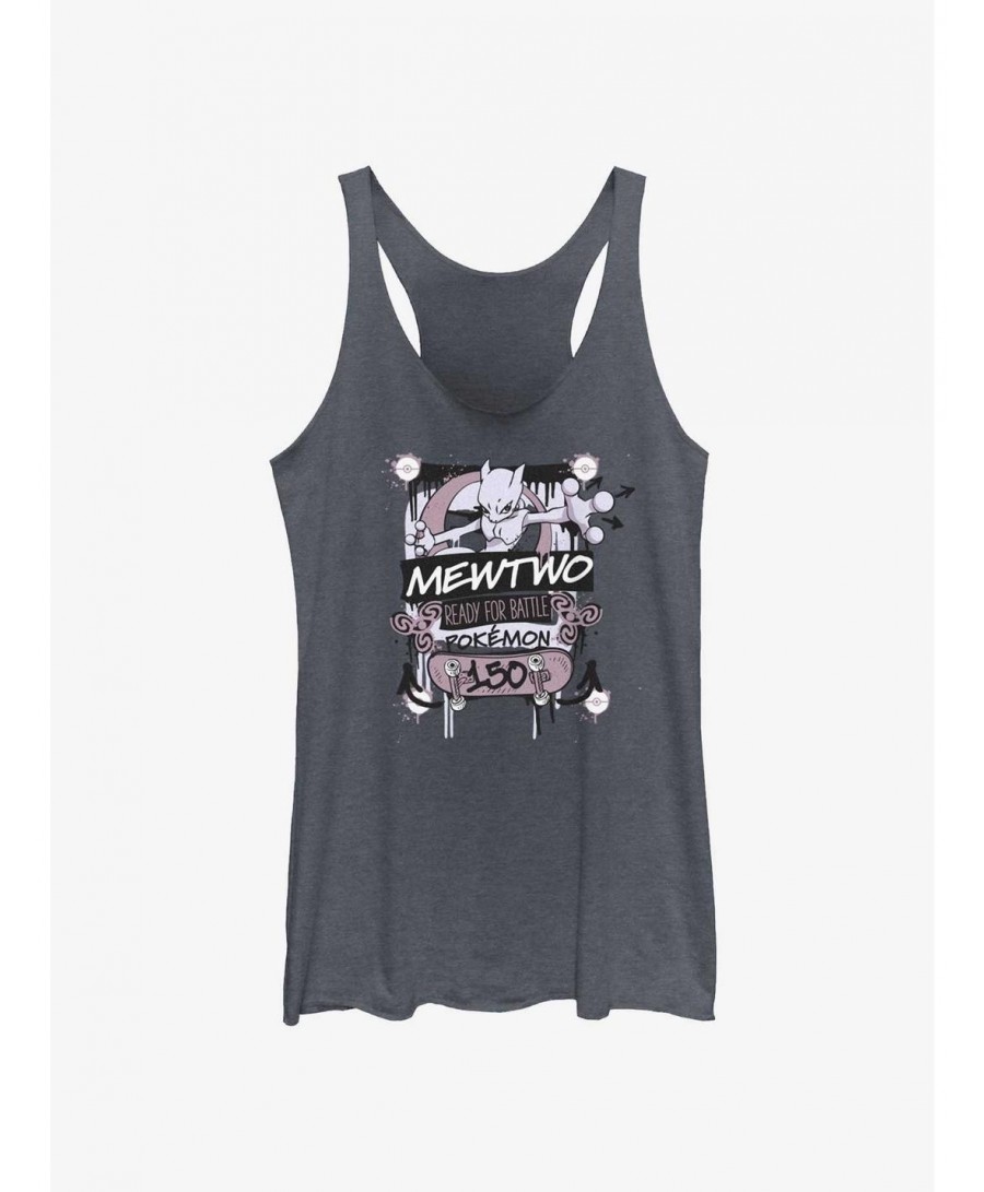 Limited-time Offer Pokemon Mewtwo Ready For Battle Girls Tank $7.07 Tanks