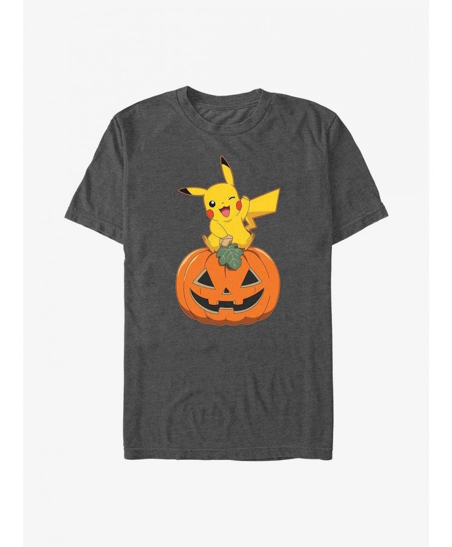 Low Price Pokemon Pikachu Pumpkin T-Shirt $6.52 T-Shirts