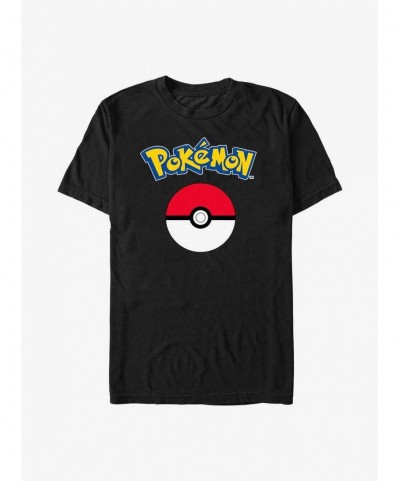 Crazy Deals Pokemon Poke Ball Logo Extra Soft T-Shirt $10.47 T-Shirts