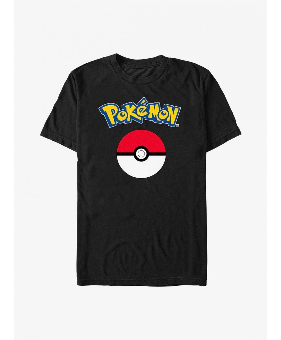 Crazy Deals Pokemon Poke Ball Logo Extra Soft T-Shirt $10.47 T-Shirts