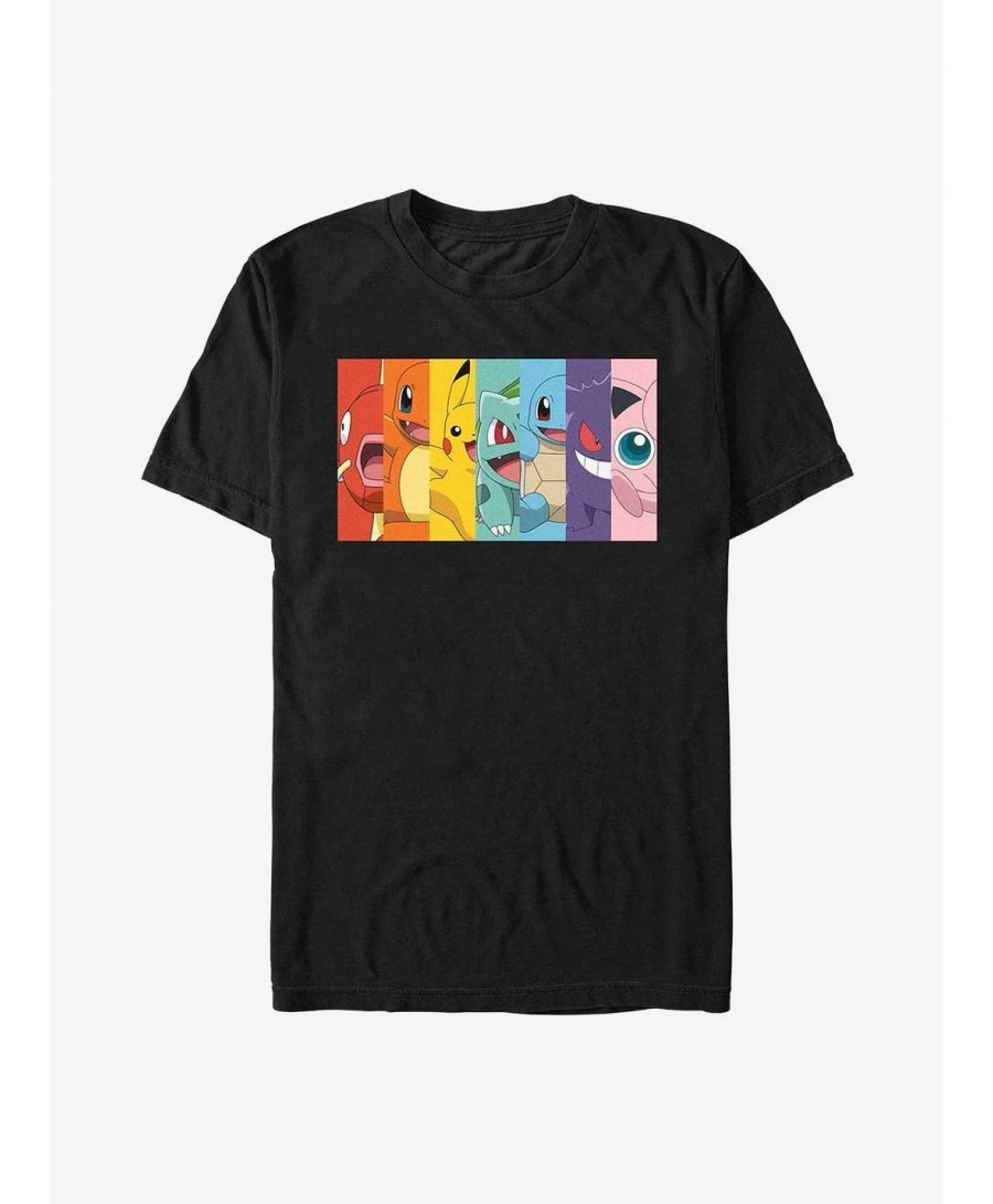 Pre-sale Discount Pokemon Character Panels T-Shirt $10.05 T-Shirts