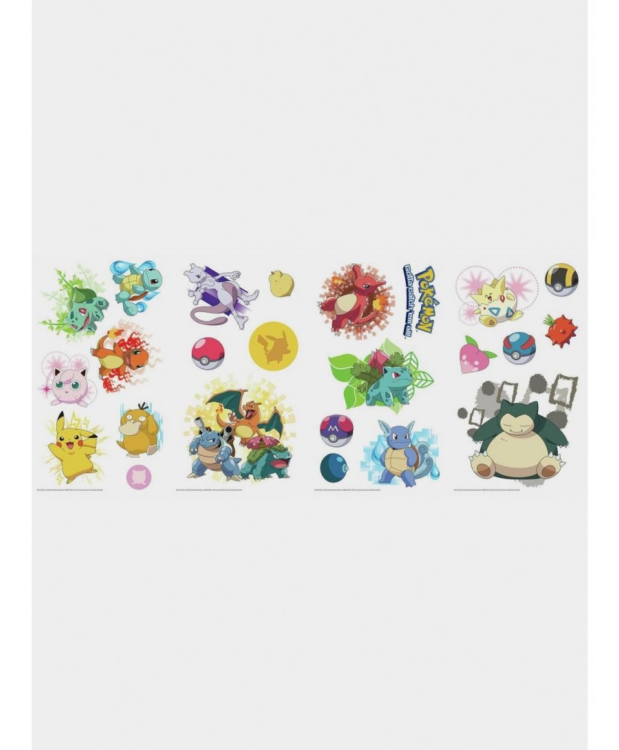 Exclusive Pokémon Iconic Peel And Stick Wall Decals $8.06 Decals