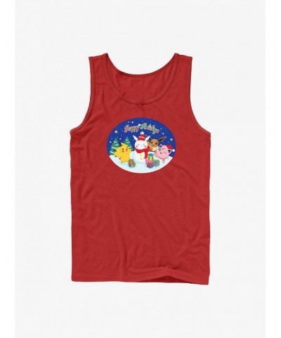 Trendy Pokemon Happy Holidays Snowman Tank $5.75 Tanks