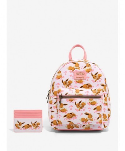 Premium Loungefly Pokemon Eevee Sakura Mini Backpack $14.99 Backpacks