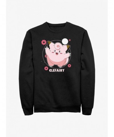 Festival Price Pokemon Clefairy Fairy Dance Sweatshirt $10.85 Sweatshirts