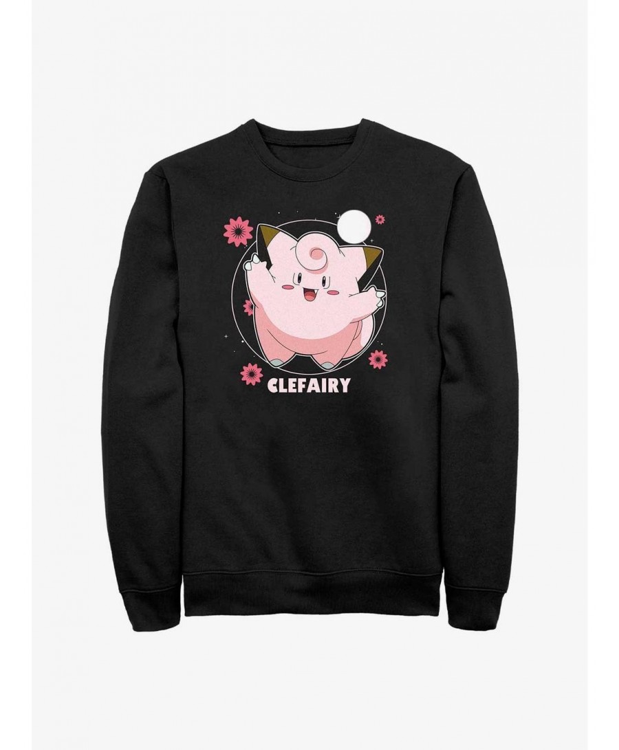 Festival Price Pokemon Clefairy Fairy Dance Sweatshirt $10.85 Sweatshirts