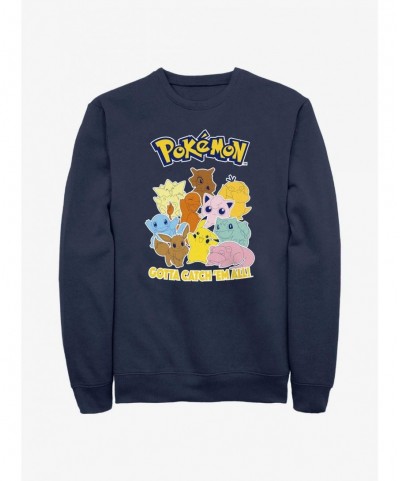 Premium Pokemon Gotta Catch 'Em All Sweatshirt $9.30 Sweatshirts