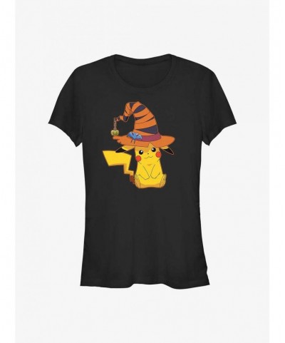 Trendy Pokemon Pikachu Witch Girls T-Shirt $7.84 T-Shirts