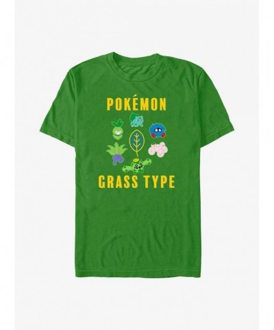 Flash Sale Pokemon Grass Type T-Shirt $7.53 T-Shirts