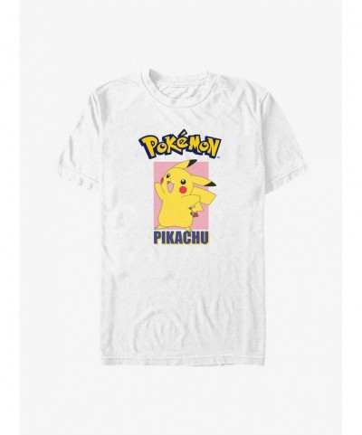 Flash Sale Pokemon Pikachu Jump Poster Big & Tall T-Shirt $8.16 T-Shirts