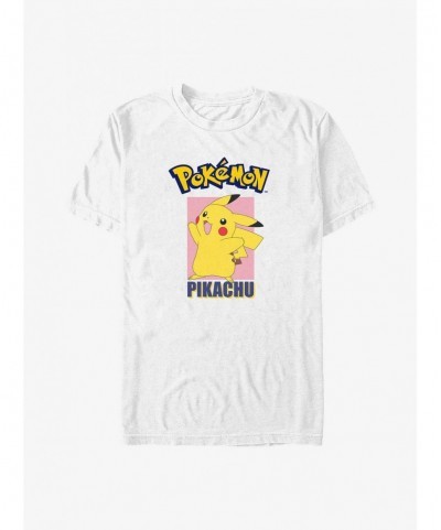 Flash Sale Pokemon Pikachu Jump Poster Big & Tall T-Shirt $8.16 T-Shirts