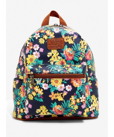 Flash Sale Loungefly Pokemon Starters Tropical Print Mini Backpack $10.61 Backpacks