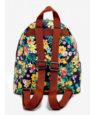 Flash Sale Loungefly Pokemon Starters Tropical Print Mini Backpack $10.61 Backpacks