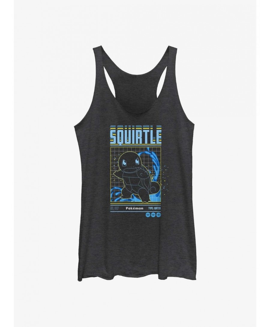 Trendy Pokemon Squirtle Grid Girls Tank $7.43 Tanks