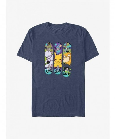 Value Item Pokemon MewTwo, Pikachu, and Psyduck Skateboard Deck Art Big & Tall T-Shirt $8.37 T-Shirts