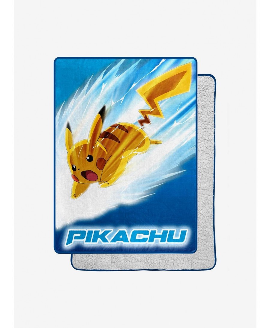 Hot Selling Pokemon Piachu Bolt Oversized Throw $13.47 Others