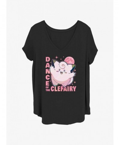 Wholesale Pokemon Clefairy Dance Girls T-Shirt Plus Size $9.31 T-Shirts