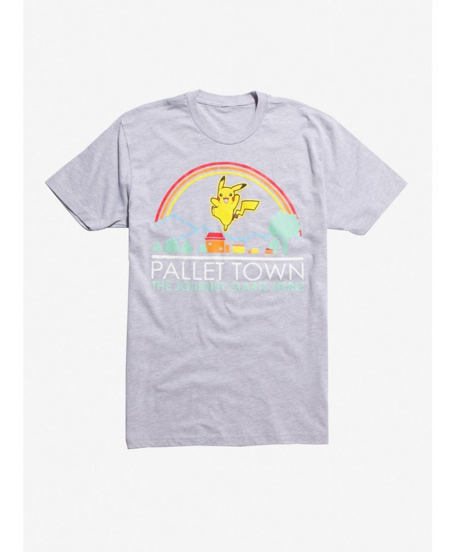 Crazy Deals Pokemon Pallet Town Pikachu T-Shirt $10.31 T-Shirts