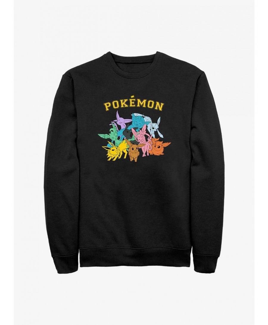 Flash Sale Pokemon Eeveelutions Sweatshirt $7.75 Sweatshirts