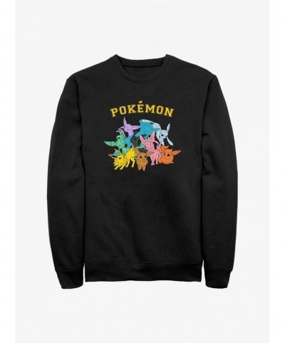 Flash Sale Pokemon Eeveelutions Sweatshirt $7.75 Sweatshirts