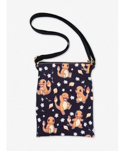 Seasonal Sale Loungefly Pokemon Charmander Flower Passport Crossbody Bag $9.35 Bags