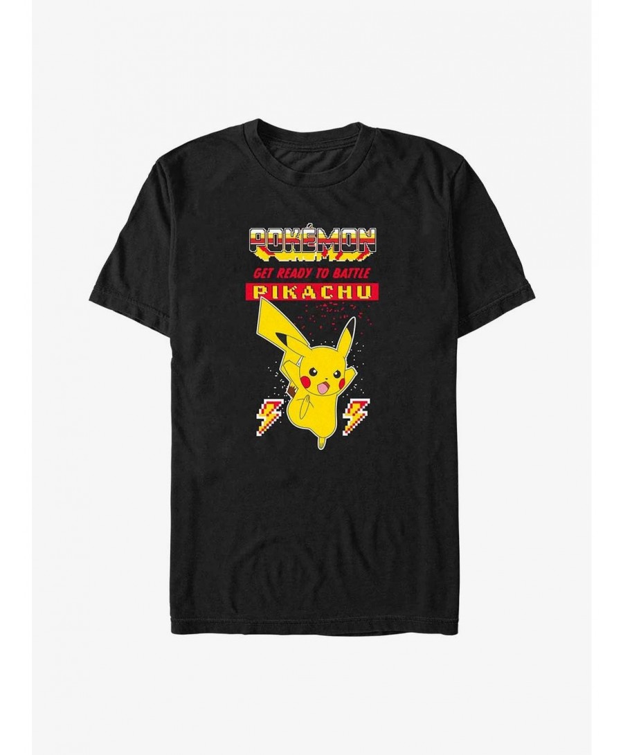 Hot Selling Pokemon Battle Ready Pikachu T-Shirt $5.19 T-Shirts