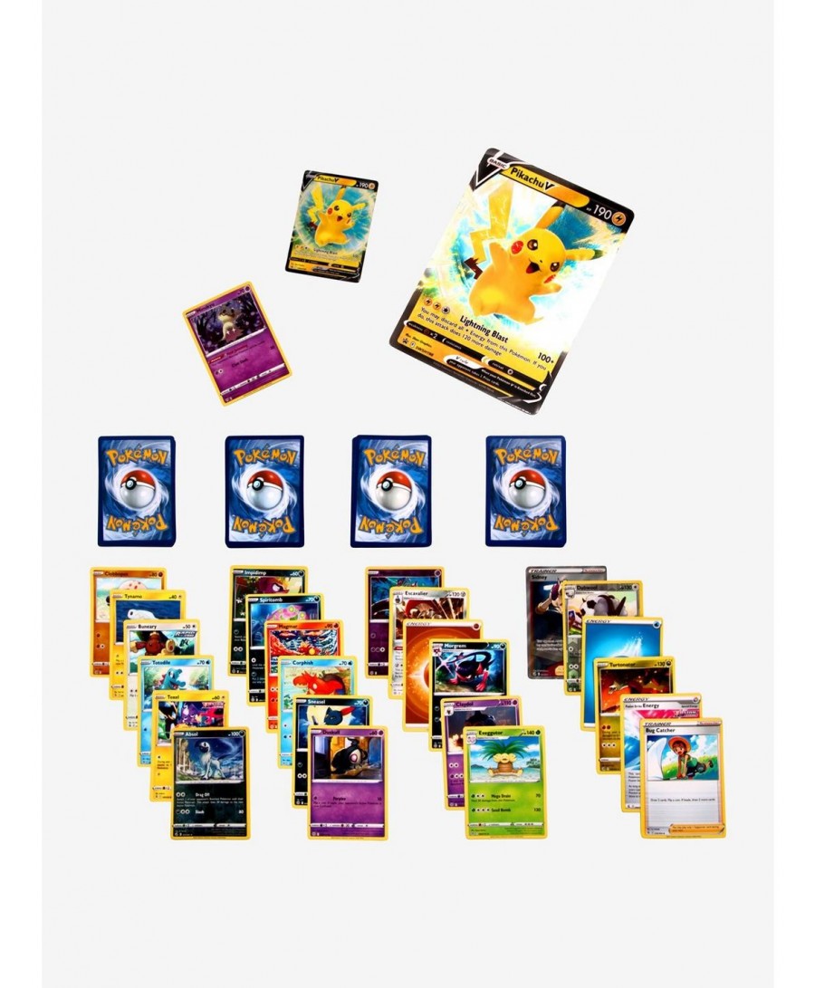 Huge Discount Pokemon Trading Card Game Pikachu V Box $13.58 Gift Boxes