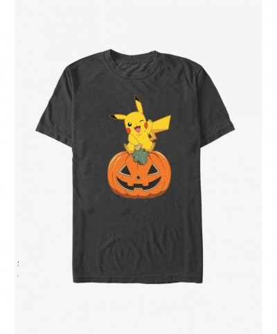 Sale Item Pokemon Pikachu Pumpkin T-Shirt $7.53 T-Shirts