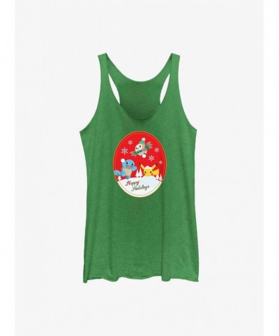 Flash Deal Pokemon Happy Holiday Snow Day Girls Tank $5.98 Tanks