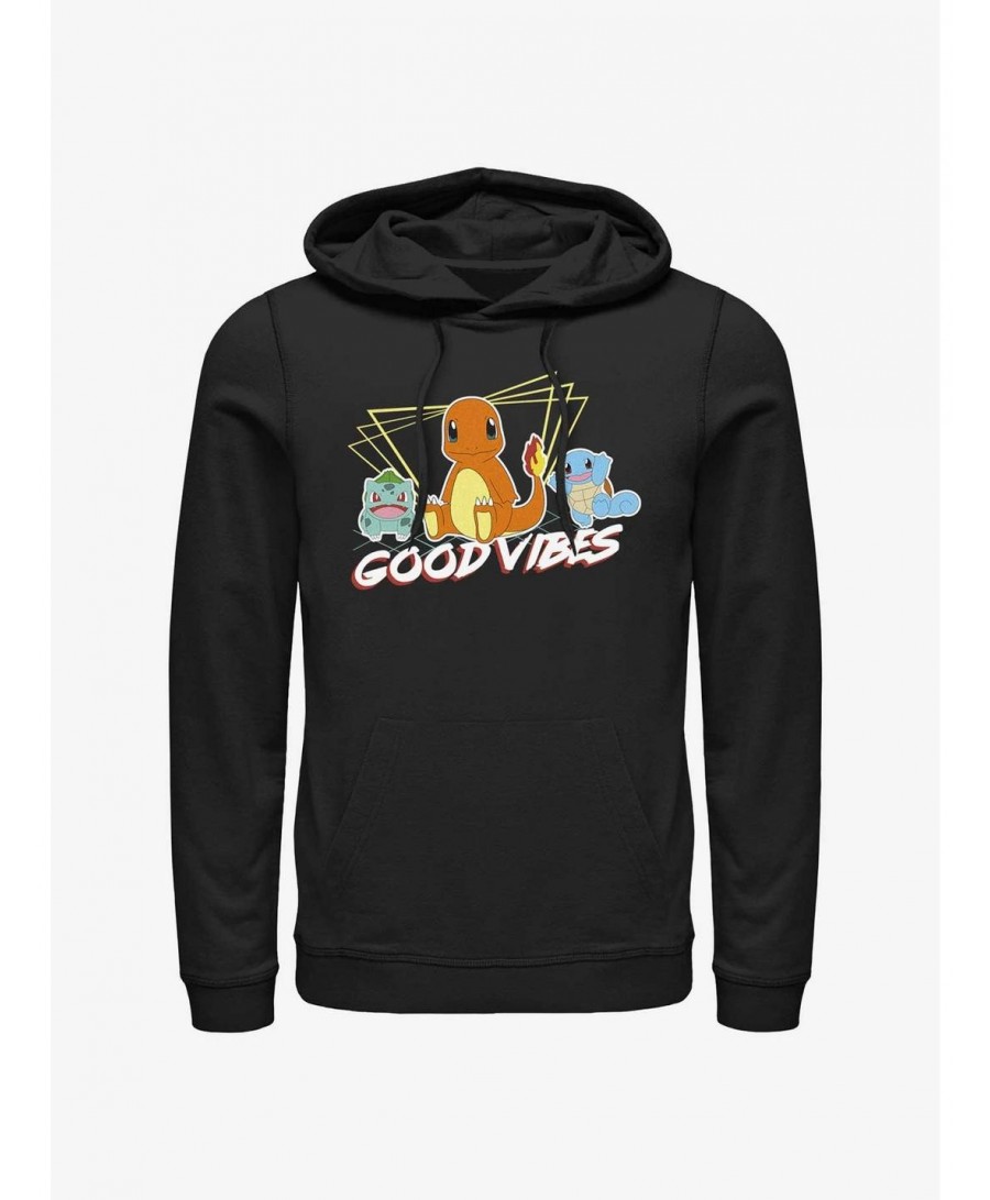 Seasonal Sale Pokemon Good Vibes Starter Pack Hoodie $10.37 Hoodies