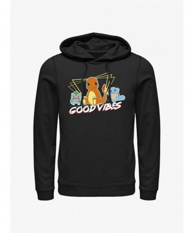 Seasonal Sale Pokemon Good Vibes Starter Pack Hoodie $10.37 Hoodies