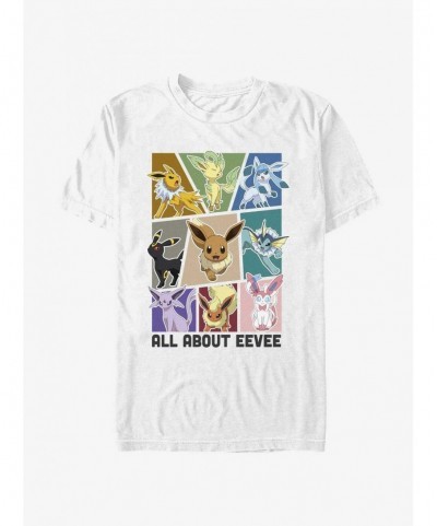 Value for Money Pokemon All About Eevee Extra Soft T-Shirt $8.37 T-Shirts