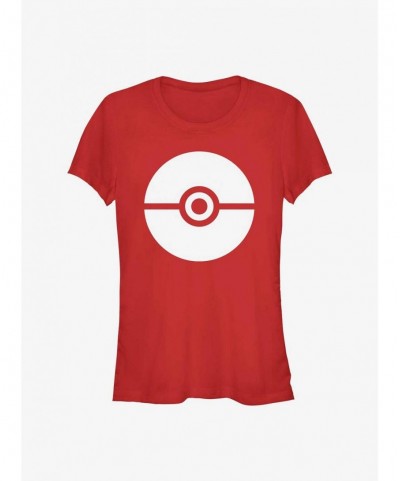 Wholesale Pokemon Pokeball Icon Girls T-Shirt $7.49 T-Shirts