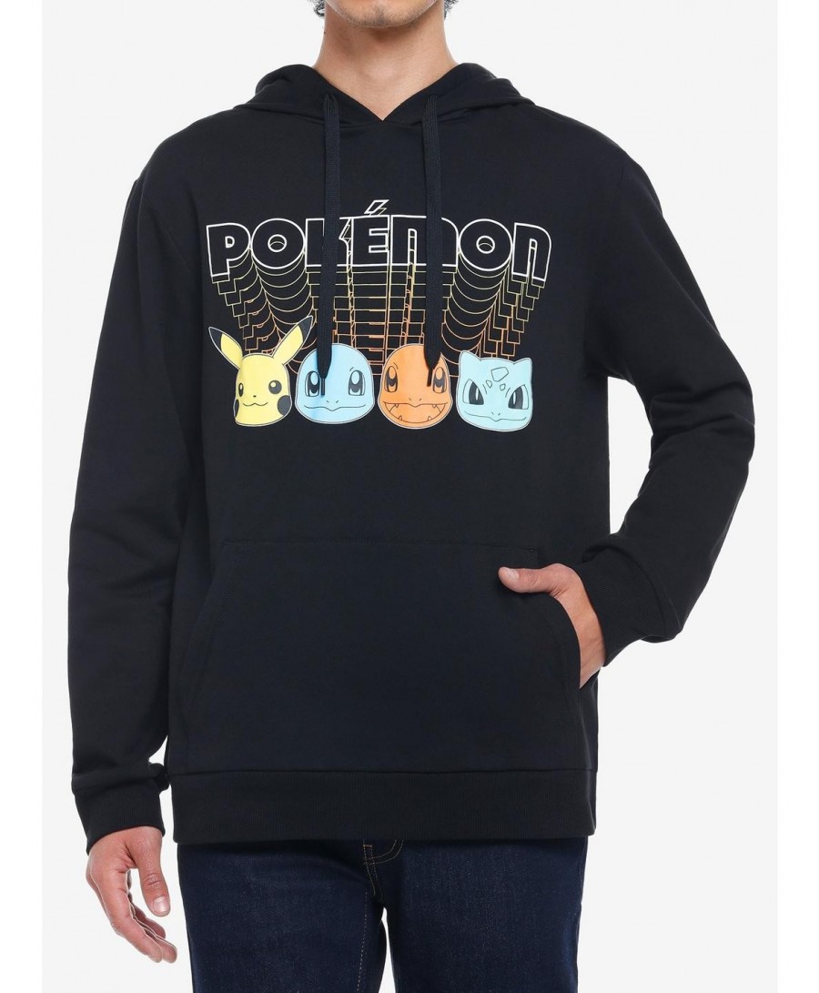 Clearance Pokemon 1980s Style Logo Hoodie $5.81 Hoodies