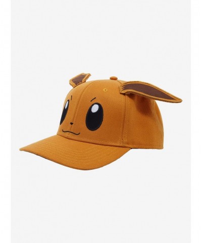 Pre-sale Discount Pokemon Eevee 3D Ears Snapback Hat $8.58 Hats