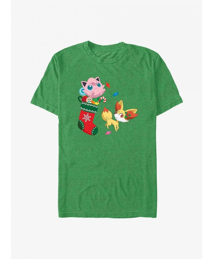 High Quality Pokemon Jiggly Puff and Fennekin Gift Stocking T-Shirt $7.36 T-Shirts