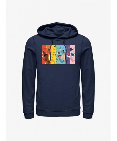 Huge Discount Pokemon Rainbow Panels Hoodie $14.14 Hoodies